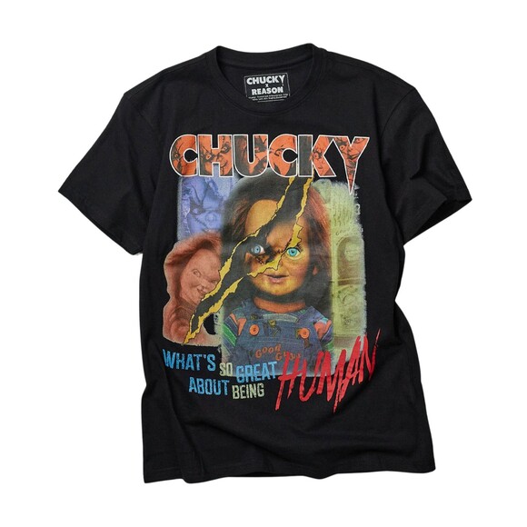 Chucky T-Shirt Men’s 2X (XXL) Black Human Child's Play Tee - Picture 1 of 6